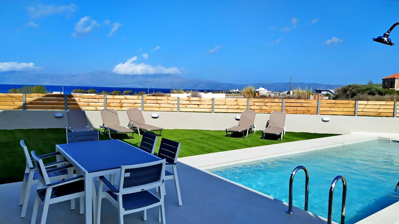 Balos Residence Private Pool Seafront Seaview Kissamos Exterior photo